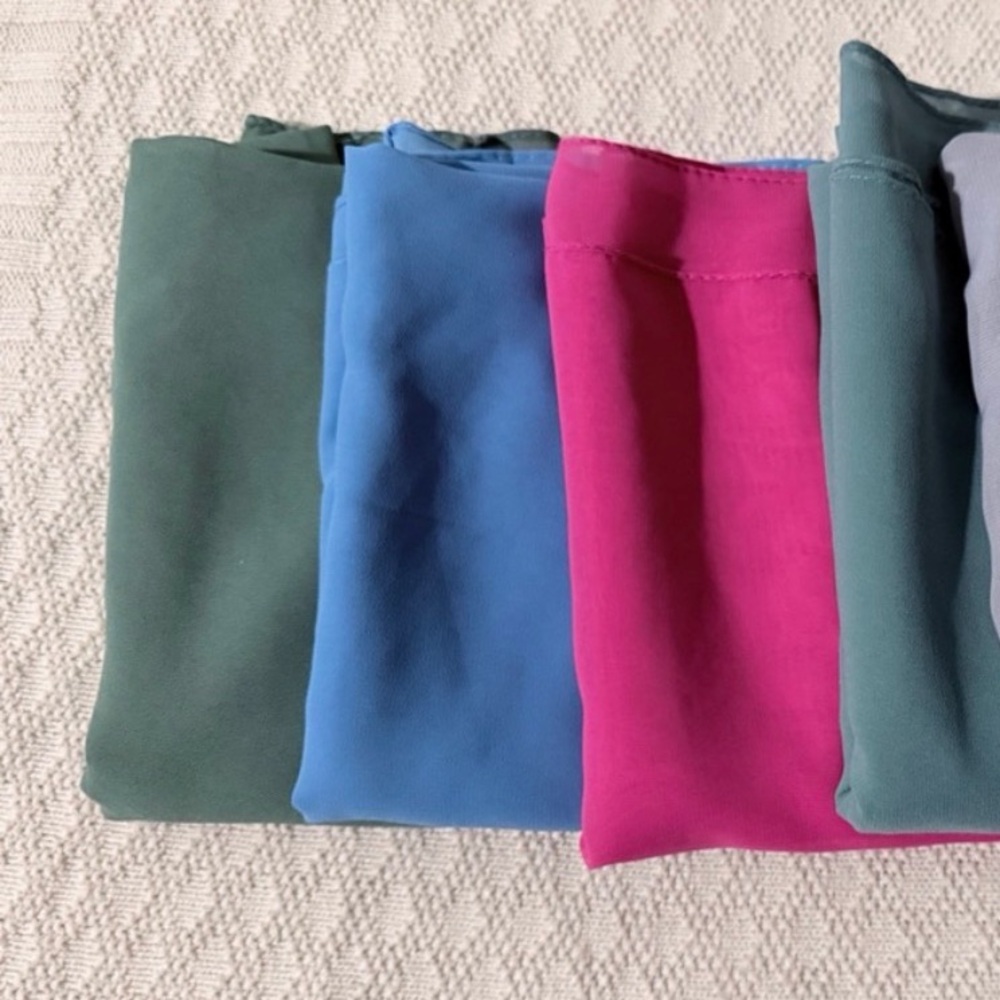 Colorful Silk Scarves Set